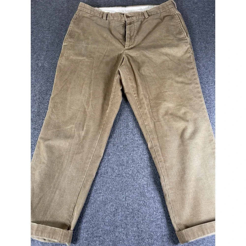 Brooks Brothers Madison Pants Mens 38 X 30 Corduroy Tan Straight - Picture 5 of 5